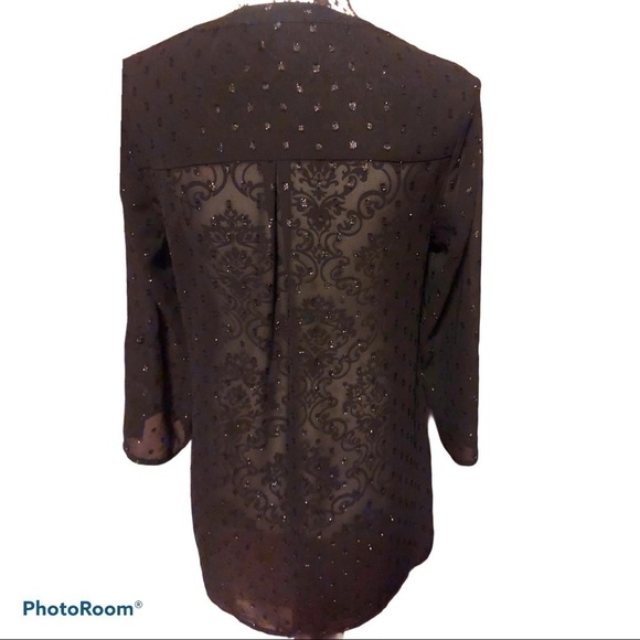 Maurices Deep Vneck black blouse - Picture 7 of 10